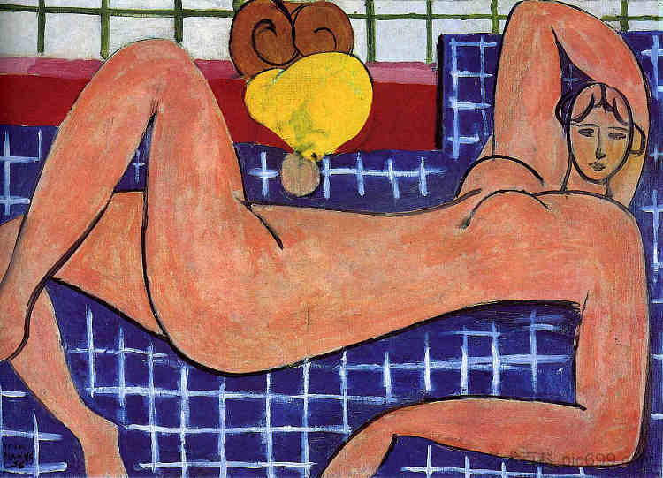 粉红色的裸体 Pink Nude (1935),亨利·马蒂斯