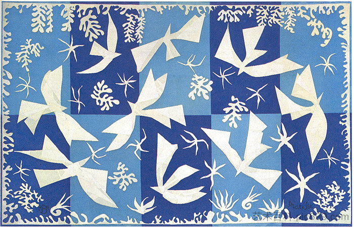 波利尼西亚，天空 Polynesia, the sky (1946)，亨利·马蒂斯