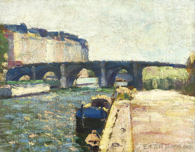 巴黎的桥 Pont De Seine (1897)，亨利·马蒂斯