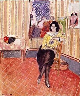 他女儿的肖像 Portrait of his daughter (1921)，亨利·马蒂斯