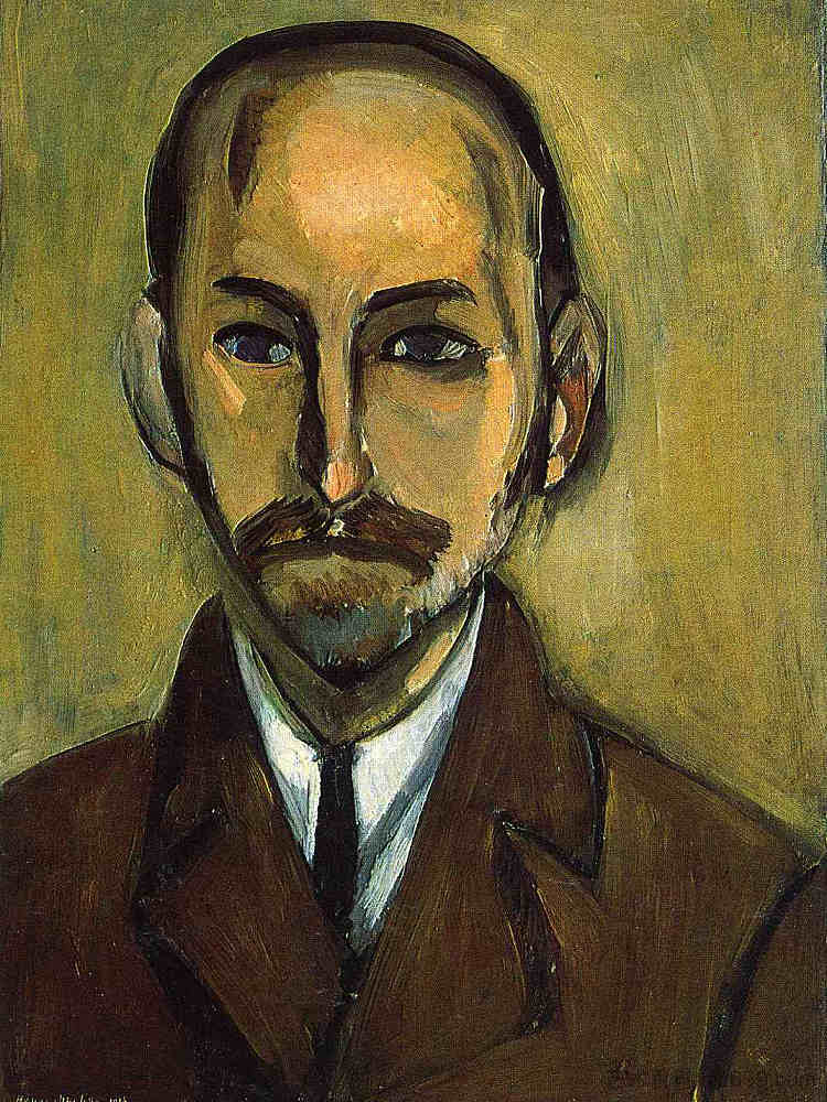 迈克尔·斯坦的肖像 Portrait of Michael Stein (1916),亨利·马蒂斯