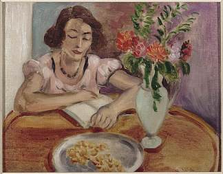 阅读的女孩 Reading girl (1922)，亨利·马蒂斯