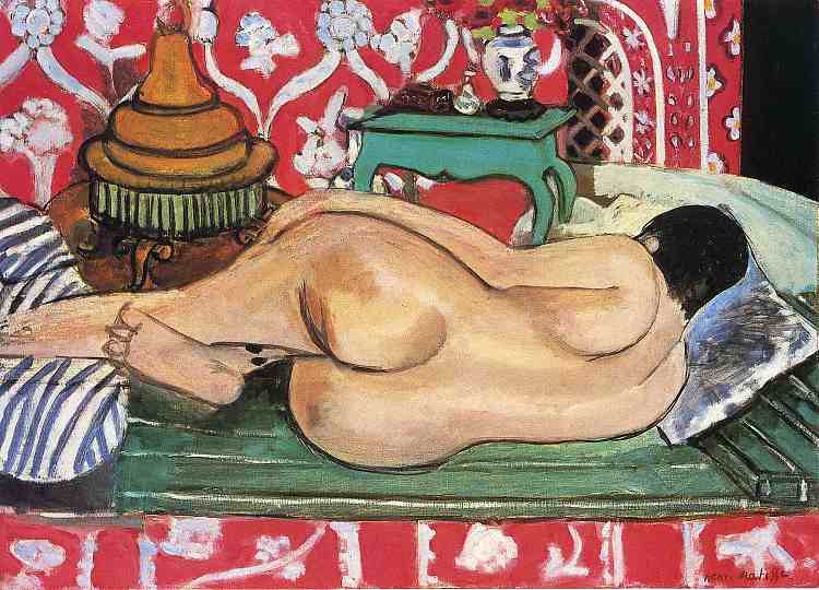 裸躺，背部 Reclining Nude, back (1927)，亨利·马蒂斯
