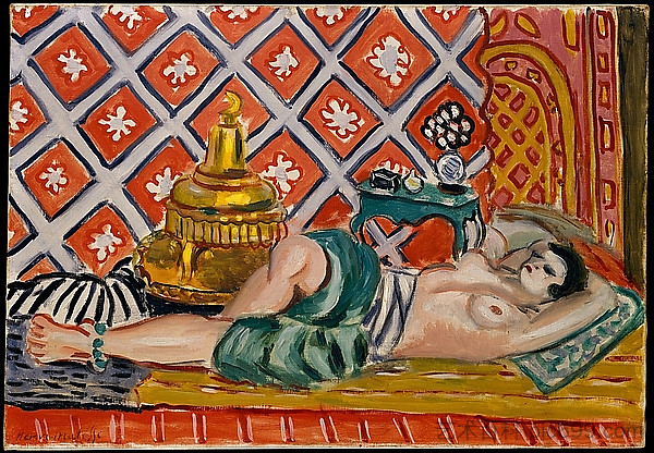 斜倚的奥达利斯克 Reclining Odalisque (1926),亨利·马蒂斯
