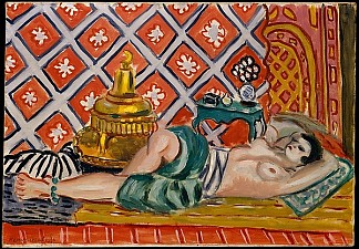 斜倚的奥达利斯克 Reclining Odalisque (1926)，亨利·马蒂斯