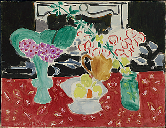 玫瑰德诺埃尔和虎耳草 Roses De Noel Et Saxifrage (1944)，亨利·马蒂斯