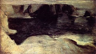 古尔帕尔的海景 Seascape at Goulphar (1896)，亨利·马蒂斯