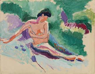 坐着的裸体 Seated Nude (1906)，亨利·马蒂斯