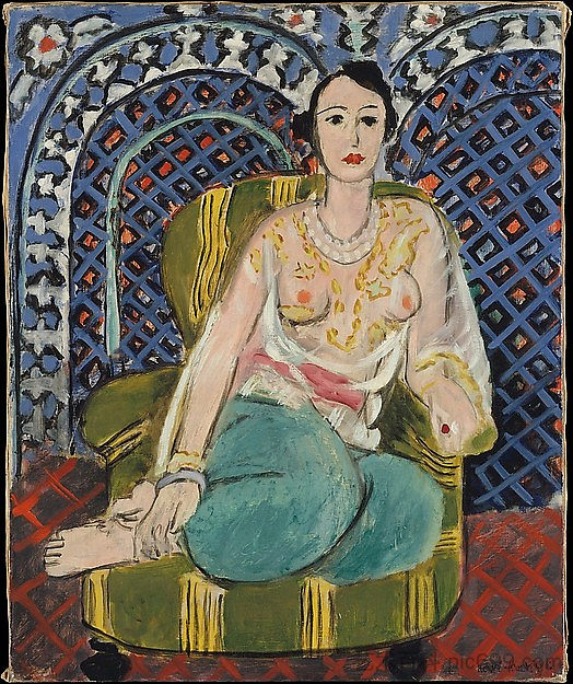 坐着的奥达利斯克 Seated Odalisque (1926)，亨利·马蒂斯