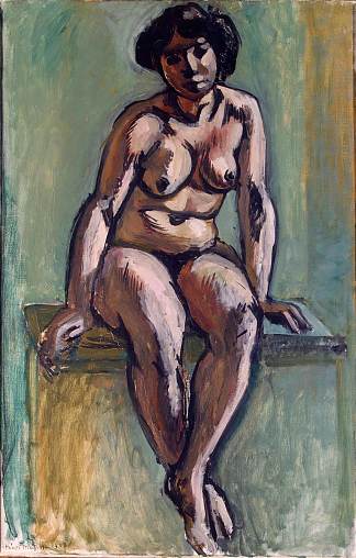 坐着的女人 Seated Woman (1908)，亨利·马蒂斯