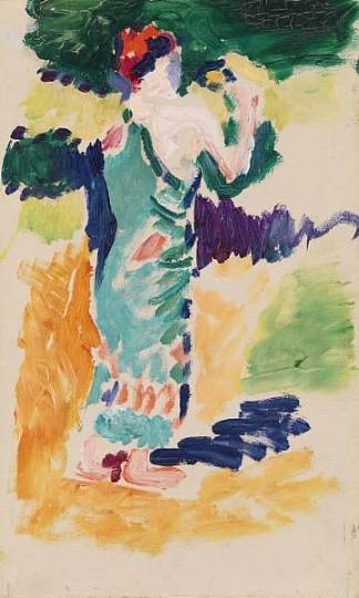 站在图 Standing Figure (1906)，亨利·马蒂斯