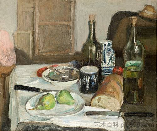 《黑刀静物 Still Life with Black Knives (1896)，亨利·马蒂斯