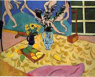 静物与“舞蹈” Still Life with ‘Dance’ (1909)，亨利·马蒂斯