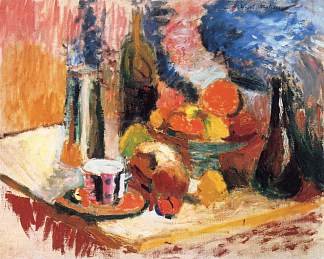 水果静物 Still Life with Fruit (1896)，亨利·马蒂斯