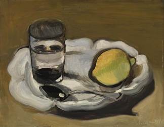 柠檬静物 Still Life with Lemon (1917)，亨利·马蒂斯