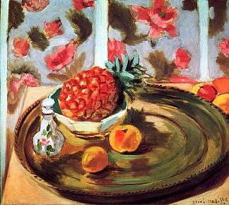 菠萝静物 Still Life with Pineapple (1924)，亨利·马蒂斯