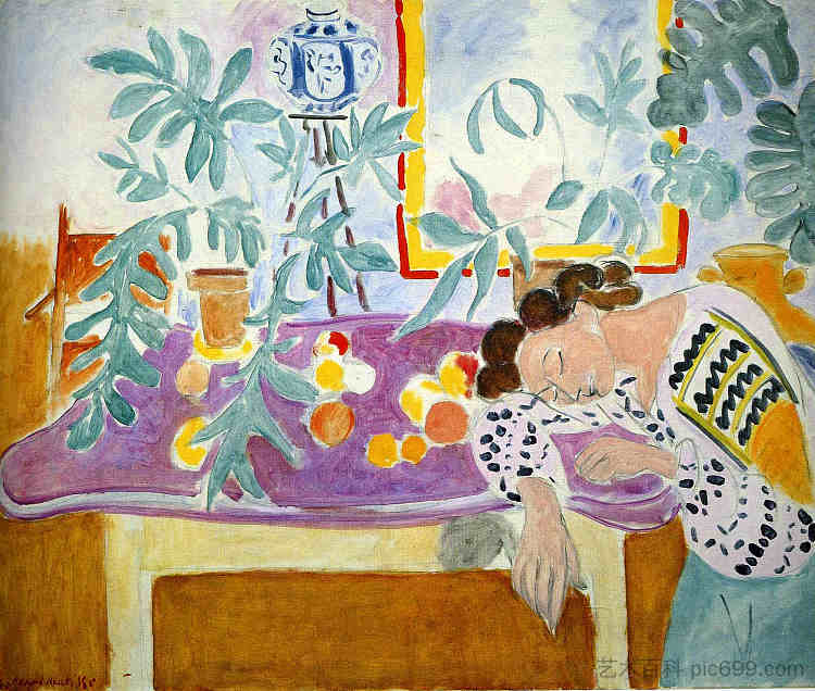 静物与睡眠者 Still Life with sleeper (1940),亨利·马蒂斯