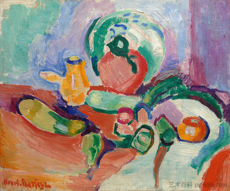 静物与蔬菜 Still Life with Vegetables (1905),亨利·马蒂斯