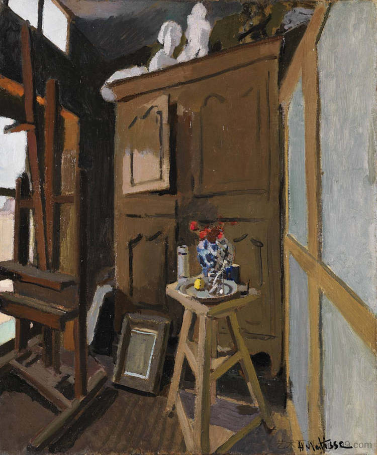 工作室内部 Studio Interior (1903),亨利·马蒂斯