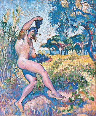 研究野生动物。有集群的人 Study for Wildlife. The man with the cluster (1905)，亨利·马蒂斯