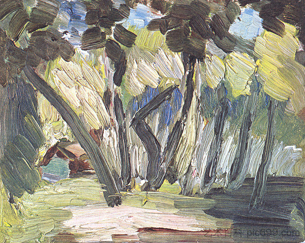 大溪地景观 Tahiti Landscape (1931)，亨利·马蒂斯