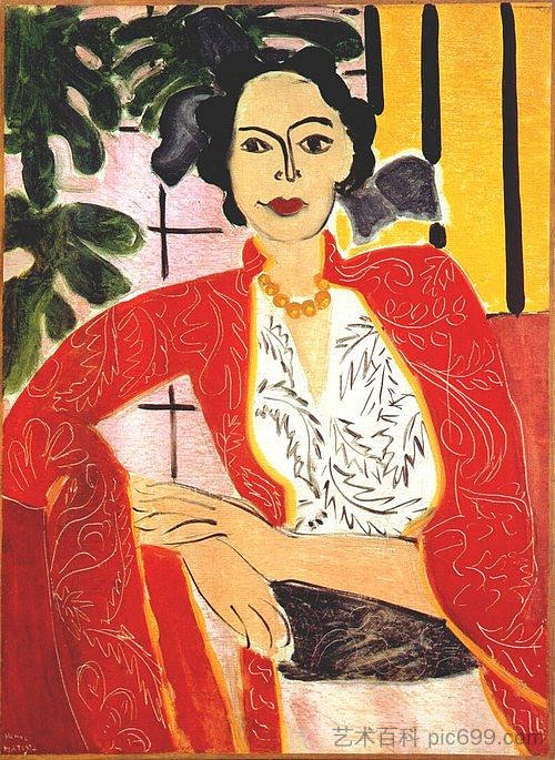 琥珀项链 The Amber Necklace (1937),亨利·马蒂斯