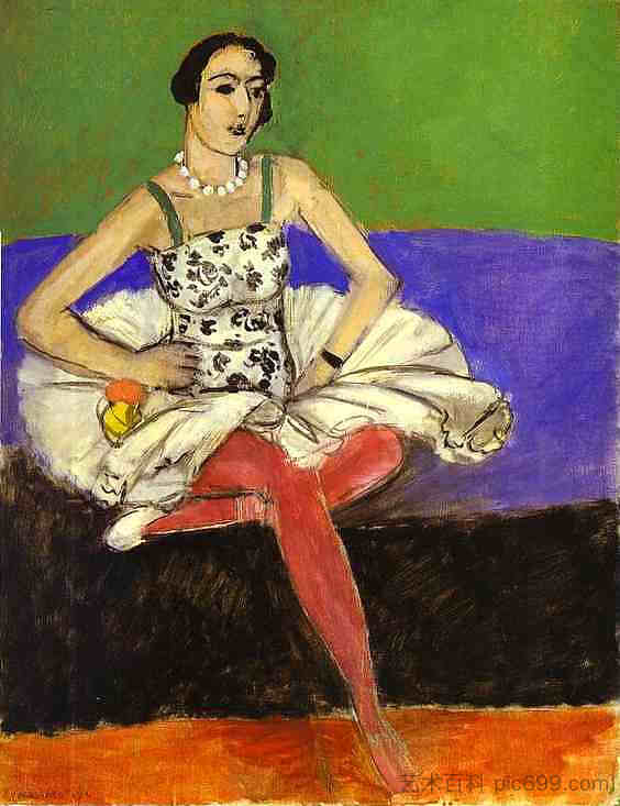 芭蕾舞演员 The Ballet Dancer (c.1927),亨利·马蒂斯