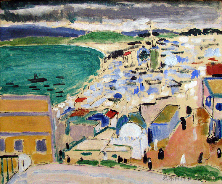 丹吉尔湾 The Bay of Tangier (1912)，亨利·马蒂斯