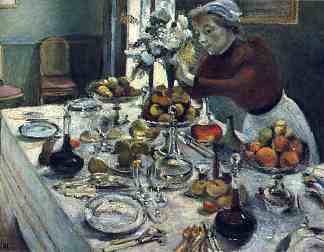 餐桌 The Dinner Table (1896 – 1897)，亨利·马蒂斯
