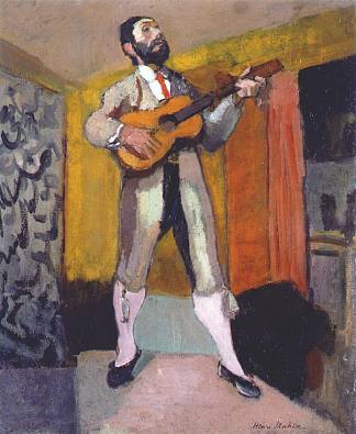 吉他手 The Guitarist (1903)，亨利·马蒂斯