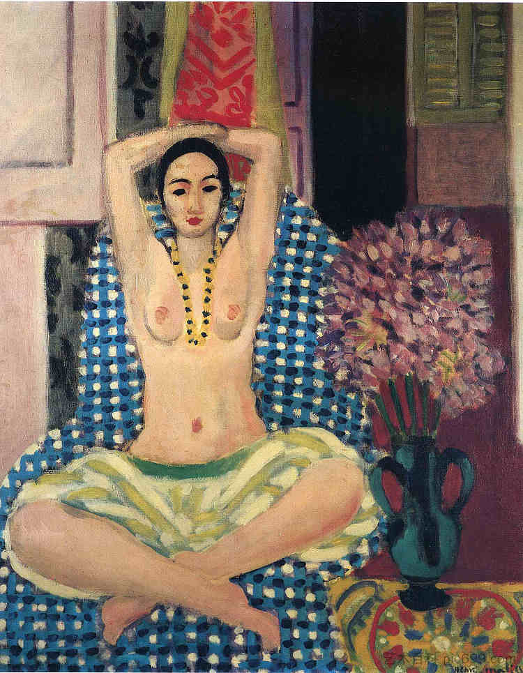 印度教的姿势 The Hindu Pose (1923),亨利·马蒂斯