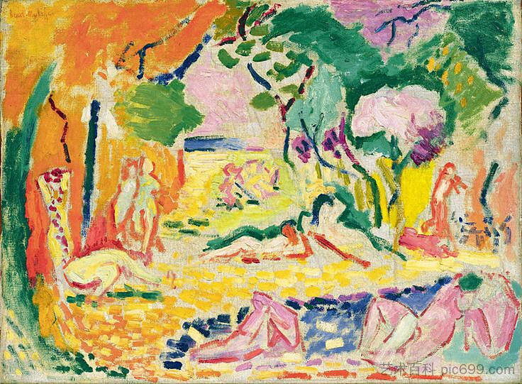 生活的乐趣(小品) The Joy Of Life (Sketch) (1905 - 1906),亨利·马蒂斯