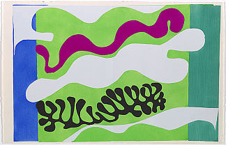 泻湖 2 The Lagoon 2 (c.1947; France                     )，亨利·马蒂斯