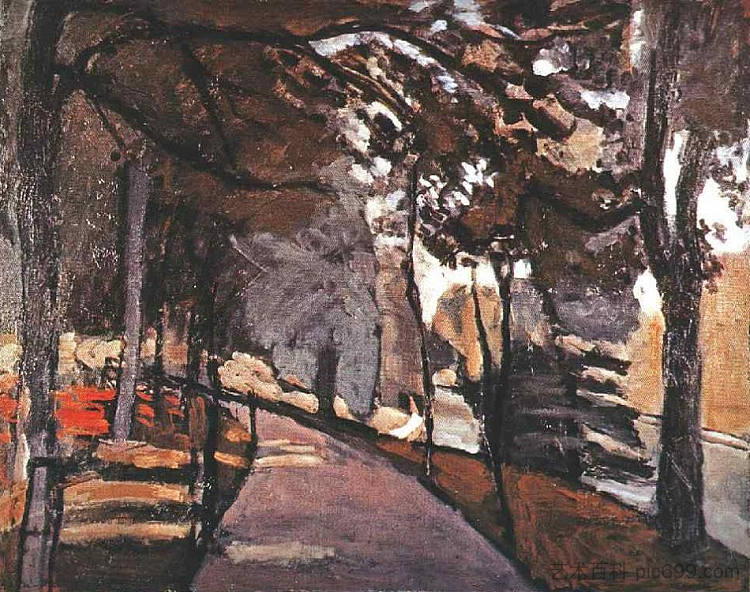 布洛涅森林的小径 The Path in the Bois De Boulogne (1903),亨利·马蒂斯