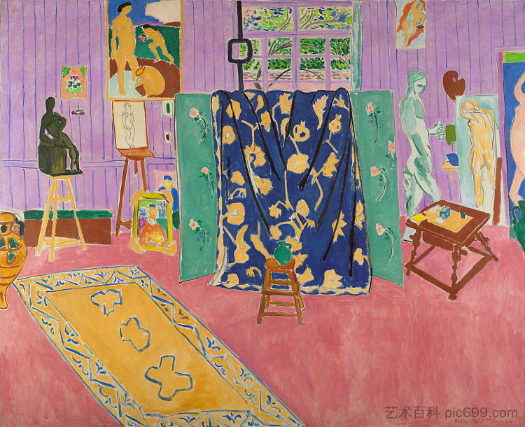 粉红工作室 The Pink Studio (1911)，亨利·马蒂斯