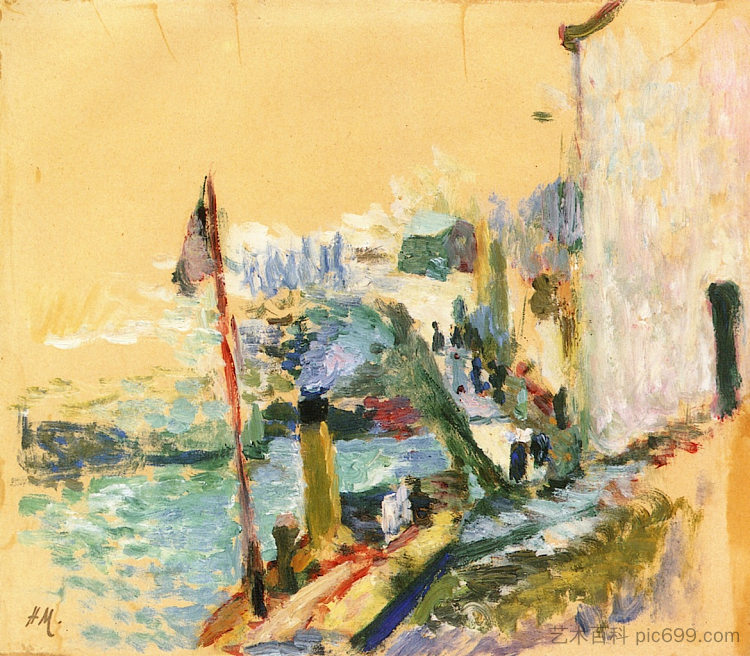 滨海贝尔岛港口 The Port of Belle Isle Sur Mer (1897)，亨利·马蒂斯