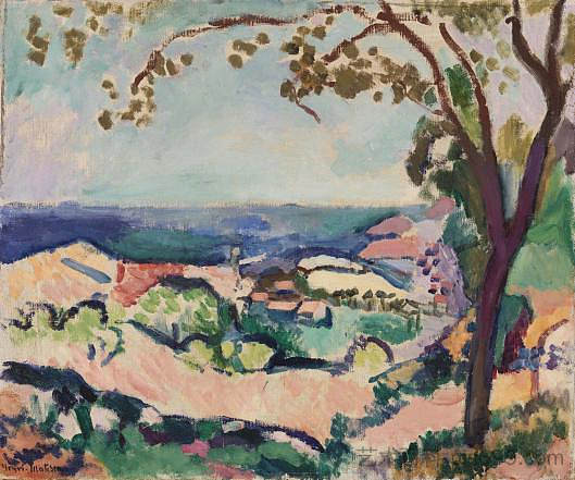 从科利尤尔看到的海 The Sea Seen from Collioure (1906),亨利·马蒂斯