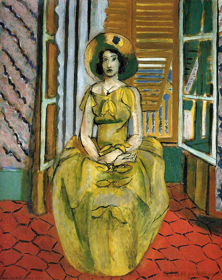 黄色连衣裙 The Yellow Dress (1931),亨利·马蒂斯