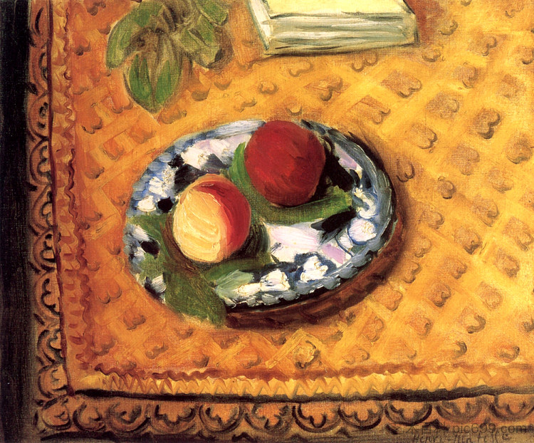 两个桃子 Two Peaches (1920)，亨利·马蒂斯