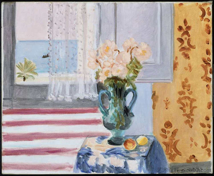 花瓶 Vase of Flowers (1924)，亨利·马蒂斯