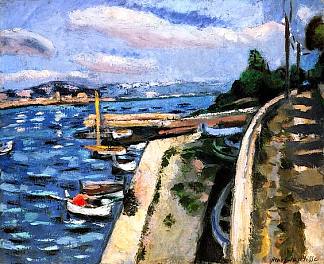 昂蒂布景观 View of Antibes (1925)，亨利·马蒂斯