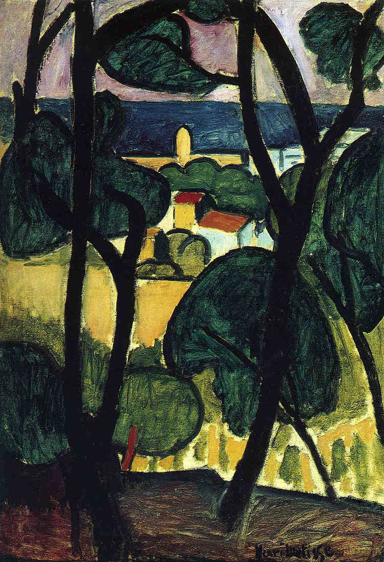 科利尤尔的景色 View of Collioure (1907 - 1908),亨利·马蒂斯