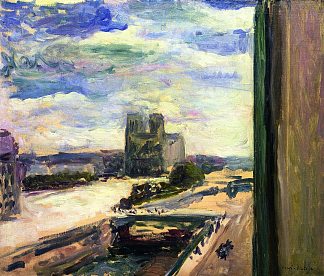 巴黎圣母院景观 View of Notre Dame (1902)，亨利·马蒂斯