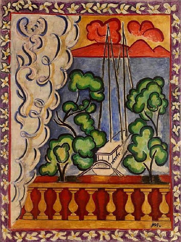 塔希提岛的窗户 Window in Tahiti (1935),亨利·马蒂斯