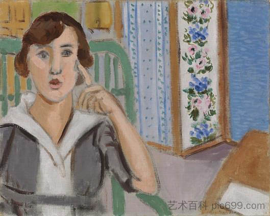 女人与银幕 Woman and Screen (1919)，亨利·马蒂斯