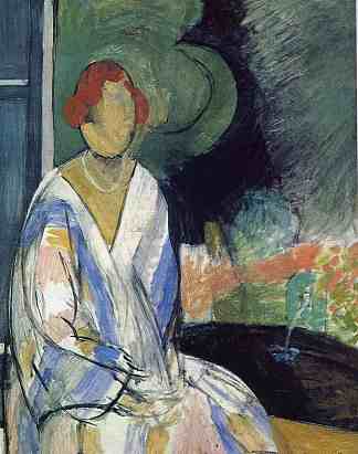 喷泉旁的女人 Woman at the Fountain (1917)，亨利·马蒂斯