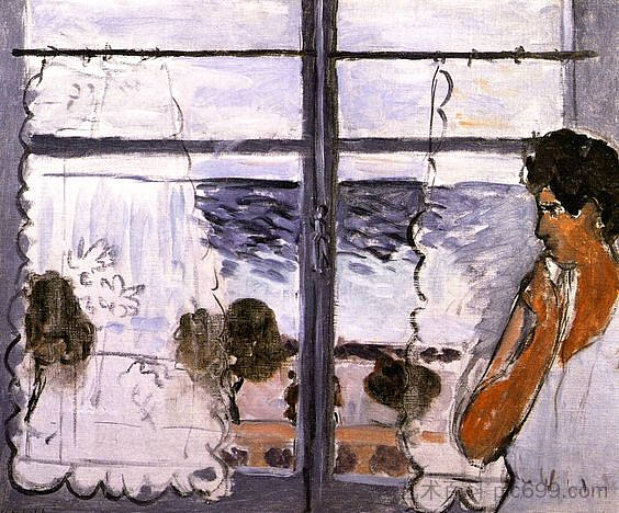 窗边的女人 Woman at the Window (1920)，亨利·马蒂斯