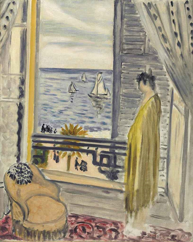 窗边的女人 Woman By The Window (1920),亨利·马蒂斯