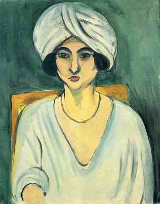 戴头巾的女人（洛雷特） Woman in Turban (Lorette) (1917)，亨利·马蒂斯