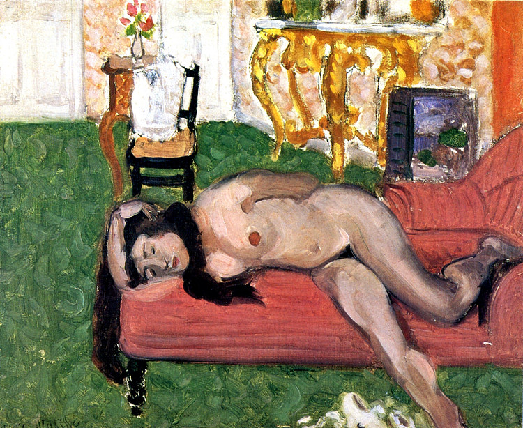 沙发上的女人 Woman on a Couch (1919)，亨利·马蒂斯